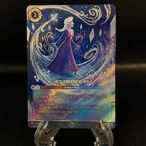Set 8 Enchanted - Into The Unknown – Foil Finish – High Quality – Lorcana Proxy Card
