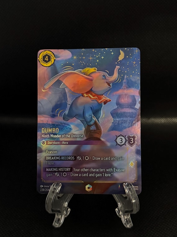 Set 9 Enchanted  Dumbo Ninth Wonder of the Universe  Foil Finish  High  Quality  Lorcana Proxy Card - Etsy