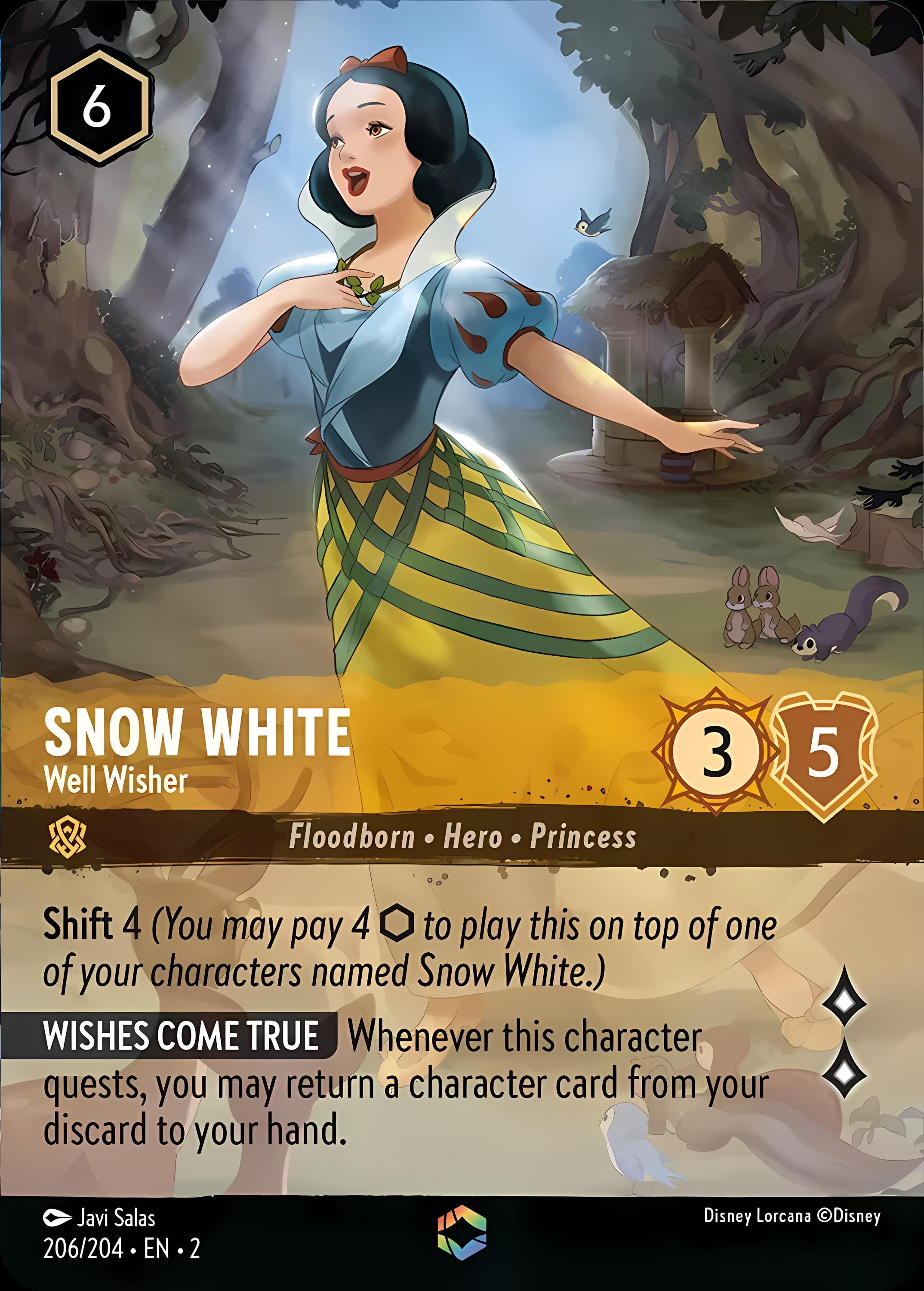 Set 2 Enchanted - Snow White Well Wisher – Foil Finish – High