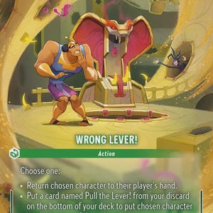 Disney Lorcana (STANDARD)  SET 8 Wrong Lever Lorcana Enchanted Proxy/Orca Foil