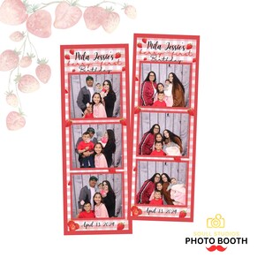 Photobooth template, Photo Booth Strip Template, Floral Wedding Photo Booth Overlay, Photo Booth Frame Canva Photobooth template photo frame