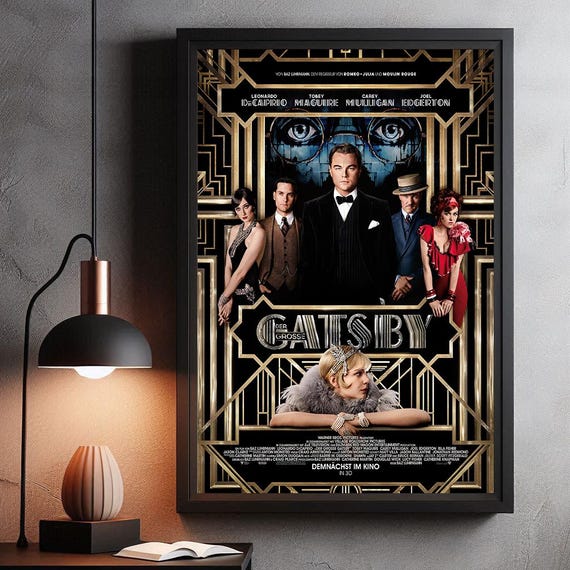 The Great Gatsby Movie Poster | High Quality Canvas Print I 2024