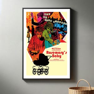 Rosemary's Baby Film Poster | Hochwertiger Leinwanddruck I 2024 Movie Poster | Moderne Zimmer Dekorative Kunst