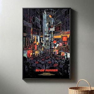Blade Runner (1982) Film Poster | Hochwertiger Leinwanddruck I 2024 Movie Poster | Moderne Raum Dekorative Kunst | Beliebtes Filmgeschenk