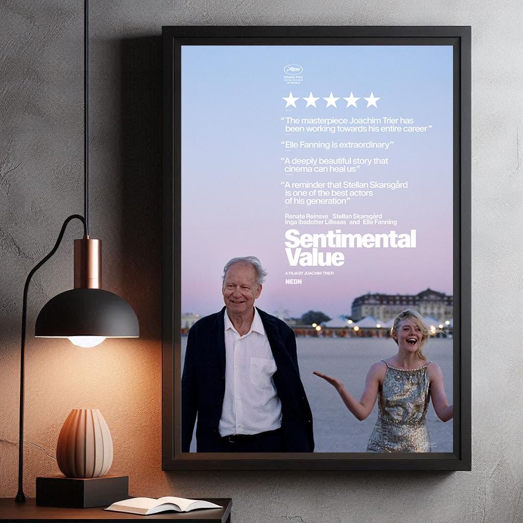 Sentimental Posters Sentimental Value Movie Poster | High Quality Canvas Print I 2025 Movie ...