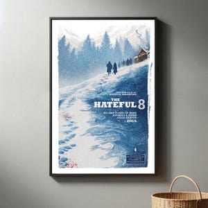 Die Hateful Eight Poster | Hochwertiger Leinwanddruck I 2024 Movie Poster | Moderne Raum Dekorative Kunst | Beliebtes Filmgeschenk