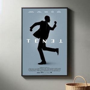 Tenet Movie Poster | High Quality Canvas Print I 2024 Movie Poster | Modern Room Decorative Arts | Popular Film Gift
