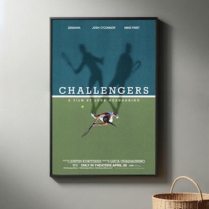 Challengers Movie Posters | High Quality Canvas Print I 2024 Movie Poster | Modern Room Decorative Arts | Popular Film Gift