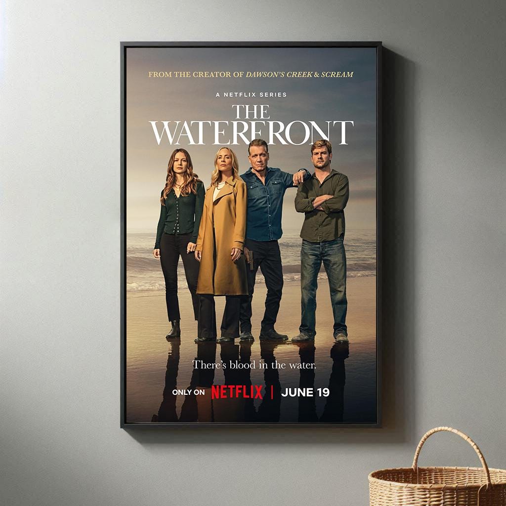 The Waterfront Movie Poster | High Quality Canvas Print I 2025 Movie Poster | Modern Room Decorative Arts | Popular Film Gift