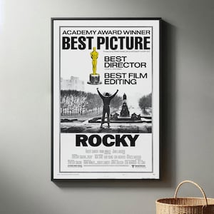 Rocky Movie Posters | High Quality Canvas Print I 2024 Movie Poster | Modern Room Decorative Arts | Popular Film Gift