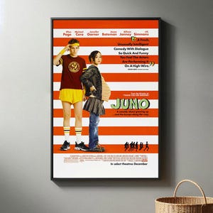 Póster de la película Juno / Impresión en lienzo de alta calidad | Póster de la película 2024 / Decoración moderna para habitaciones / Regalo de película popular