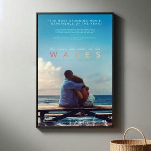 Waves Movie Poster | High Quality Canvas Print I 2024 Movie Poster | Modern Room Decorative Arts | Popular Film Gift