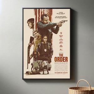 The Order Movie Poster | High Quality Canvas Print I 2024 Movie Poster | Modern Room Decorative Arts | Popular Film Gift