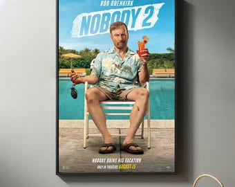 Nobody 2 Movie Poster | High Quality Canvas Print I 2025 Movie Poster | Modern Room Decorative Arts | Popular Film Gift