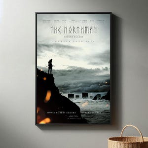 Der Nordmann Film Poster | Hochwertiger Leinwanddruck I 2024 Movie Poster | Moderne Raum Dekorative Kunst | Beliebtes Filmgeschenk