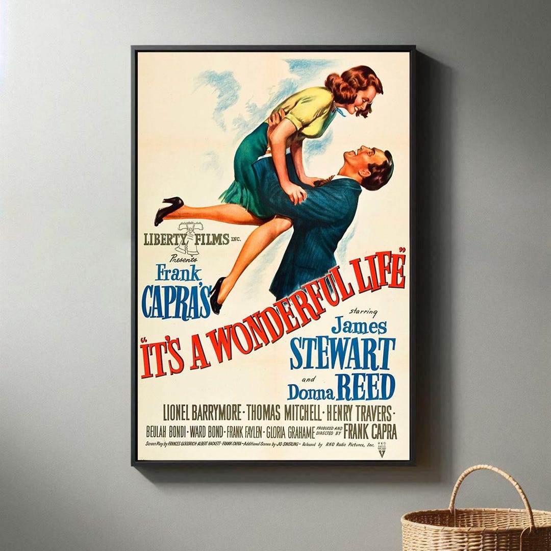 It's a Wonderful Life Movie Posters | High Quality Canvas Print I 2024 ...