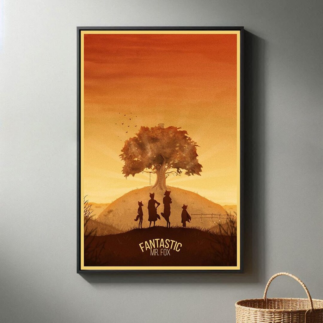 Fantastic Mr. Fox Movie Poster | High Quality Canvas Print I 2025 Movie ...