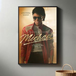 Póster de la película Michael / Impresión en lienzo de alta calidad | Póster de la película 2025 / Arte decorativo moderno para el hogar / Regalo de película popular