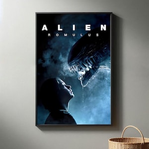 Pósteres de la película Alien Romulus (2024) / Impresión en lienzo de alta calidad I Póster de la película 2024 / Artes decorativas de la habitación moderna / Regalo de película popular