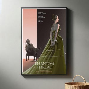 Phantom Thread Movie Poster | High Quality Canvas Print I 2024 Movie Poster | Modern Room Decorative Arts | Popular Film Gift