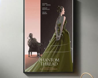 Phantom Thread Movie Poster | High Quality Canvas Print I 2024 Movie Poster | Modern Room Decorative Arts | Popular Film Gift