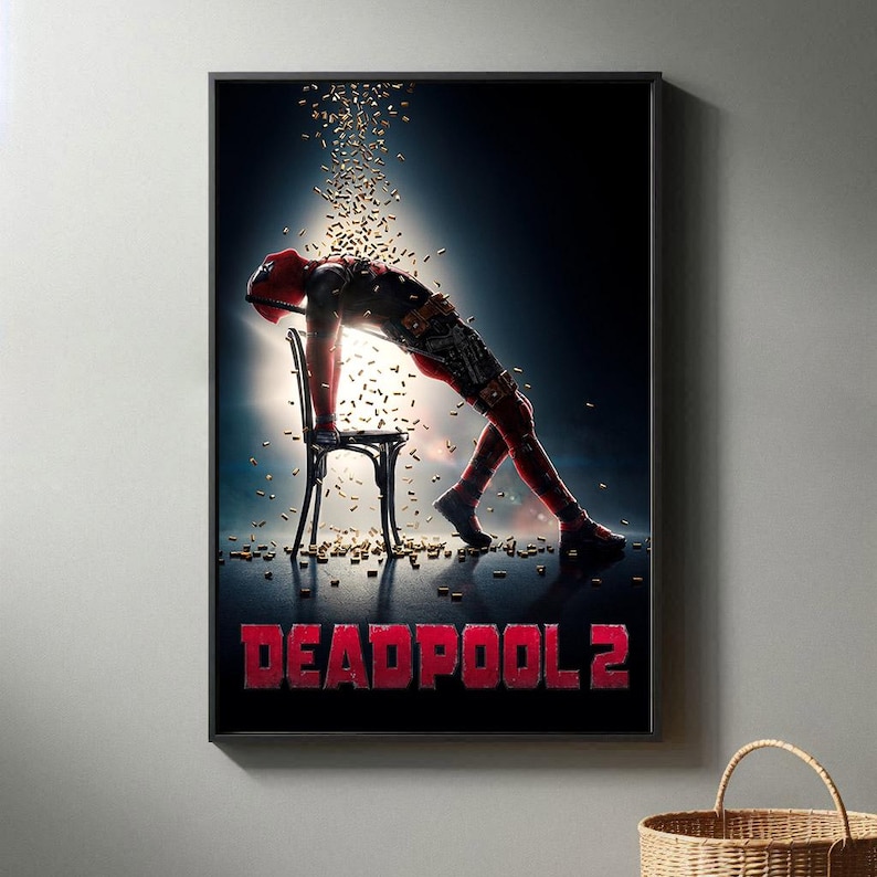 Deadpool 2 Movie Poster | High Quality Canvas Print I 2024 Movie Poster ...