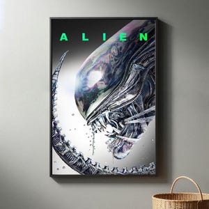 Alien Filmposter | Hochwertiger Leinwanddruck I 2024 Movie Poster | Moderne Raum Dekorative Kunst | Beliebtes Filmgeschenk