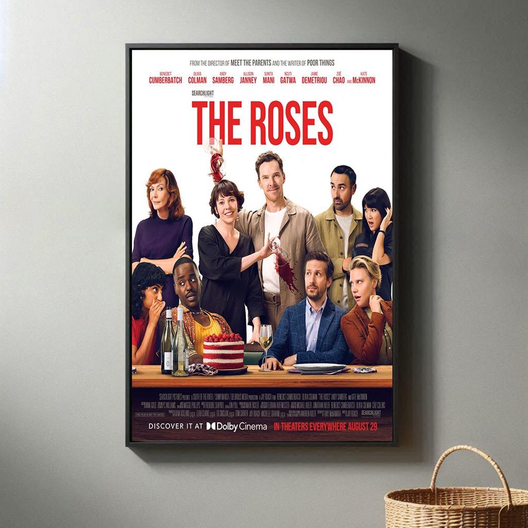 The Roses Movie Poster | High Quality Canvas Print I 2025 Movie Poster ...
