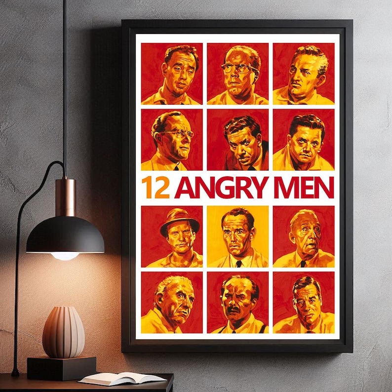 12 Angry Men Movie Poster | High Quality Canvas Print I 2025 Movie ...
