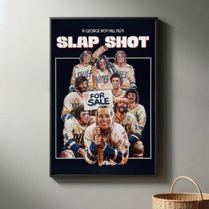 Slap Shot Filmposter | Hochwertiger Leinwanddruck I 2024 Movie Poster | Moderne Raum Dekorative Kunst | Beliebtes Filmgeschenk