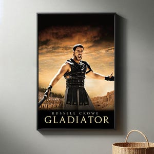 Gladiator Film Poster | Hochwertiger Leinwanddruck I 2024 Movie Poster | Moderne Raum Dekorative Kunst | Beliebtes Filmgeschenk