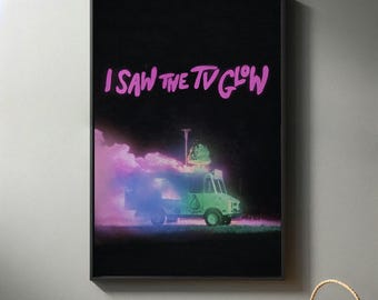 I Saw the TV Glow filmposters | Hoge kwaliteit canvasafdruk I 2024 filmposter | Moderne kamer decoratieve kunst | Populair filmcadeau