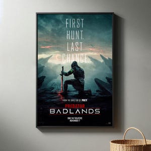 Predator Badlands Film Poster | Hochwertiger Leinwanddruck I 2025 Movie Poster | Moderne Raum Dekorative Kunst | Beliebtes Filmgeschenk