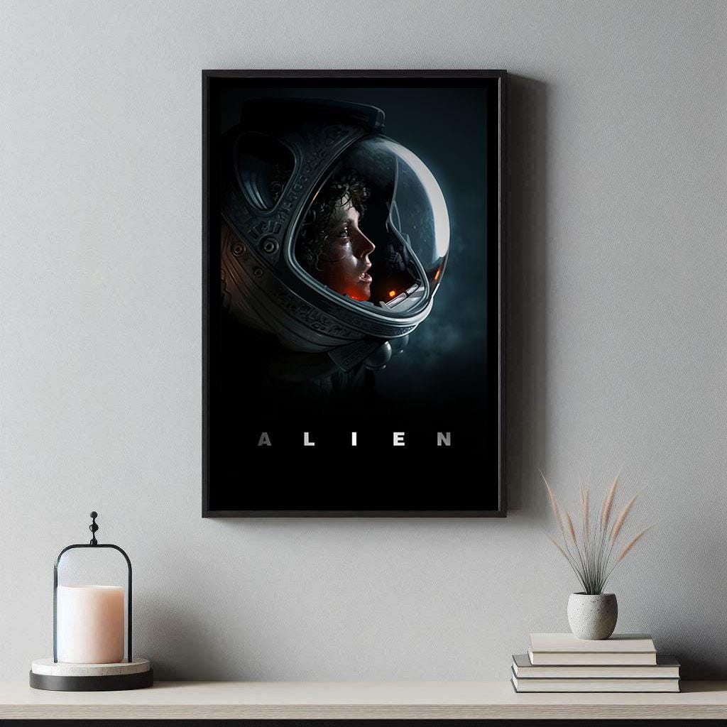 Alien Movie Posters | High Quality Canvas Print I 2024 Movie Poster ...