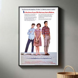 Sixteen Candles Filmplakat | Hochwertiger Leinwanddruck I 2024 Movie Poster | Moderne Raum Dekorative Kunst | Beliebtes Filmgeschenk