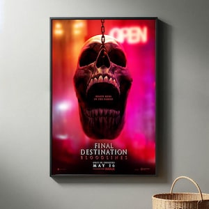 Endziel Bloodlines Film Poster | Hochwertiger Leinwanddruck I 2025 Movie Poster | Moderne Raum Dekorative Kunst | Beliebtes Filmgeschenk