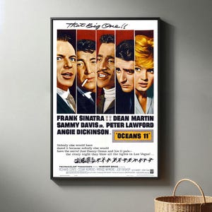 Póster de la película Oceans 11 / Impresión en lienzo de alta calidad | Póster de la película 2024 / Decoración moderna para habitaciones / Regalo de película popular