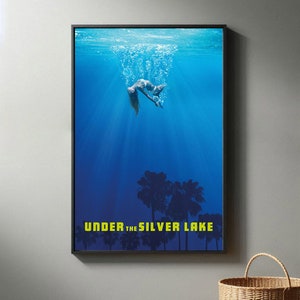 Unter dem Silbersee Filmposter | Hochwertiger Leinwanddruck I 2024 Movie Poster | Moderne Raum Dekorative Kunst | Beliebtes Filmgeschenk