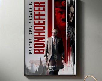 Pósters de la película Bonhoeffer / Impresión en lienzo de alta calidad | Póster de la película 2024 / Decoración moderna para habitaciones / Regalo de película popular