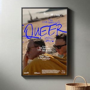 Queer Movie Poster | High Quality Canvas Print I 2024 Movie Poster | Modern Room Decorative Arts | Popular Film Gift
