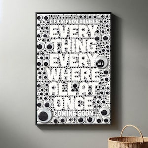 Everything Everywhere All at Once Movie Poster | High Quality Canvas Print I 2025 Movie Poster | Modern Room Decorative Arts