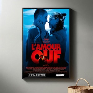 L&#39;Amour ouf Movie Poster | High Quality Canvas Print I 2025 Movie Poster | Modern Room Decorative Arts | Popular Film Gift