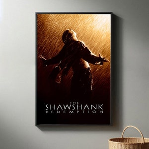 The Shawshank Redemption Movie Posters | High Quality Canvas Print I 2024 Movie Poster | Modern Room Decorative Arts | Popular Film Gift