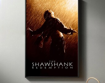 ショーシャンクの空に 映画ポスター - 高品質キャンバスアートプリント