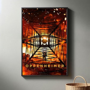 Oppenheimer Film Poster | Hochwertiger Leinwanddruck I 2024 Movie Poster | Moderne Raum Dekorative Kunst | Beliebtes Filmgeschenk