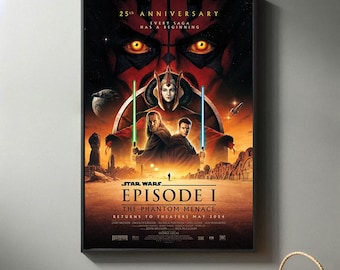 スター・ウォーズ／ファントム・メナス 25周年記念ポスター｜高品質