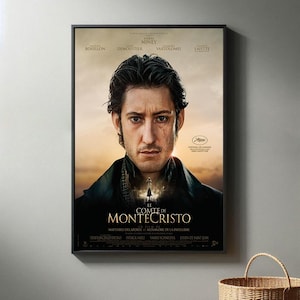 Lekomte de Monte-Cristo Filmplakat | Hochwertiger Leinwanddruck I 2024 Movie Poster | Moderne Raum Dekorative Kunst | Beliebtes Filmgeschenk