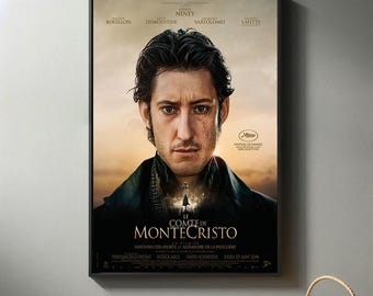 Plakat filmowy Le comte de Monte-Cristo | Wysokiej jakości wydruk na płótnie I 2024 Plakat filmowy | Nowoczesne dekoracje do pokoju | Popularny prezent filmowy