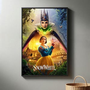Schneewittchen Movie Poster | Hochwertiger Leinwanddruck I 2025 Movie Poster | Moderne Raum Dekorative Kunst | Beliebtes Filmgeschenk