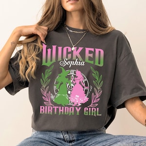 Custom Wicked Birthday Shirt, Wizard Themed Birthday Party Tee, Wicked Shirt for Birthday Girl, Wicked Broadway Musical Wizard Birthday Tee